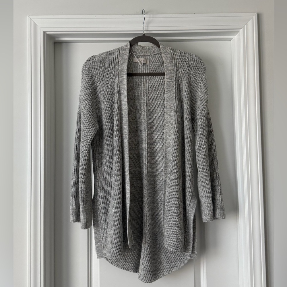 Loft Grey Cotton Cardigan